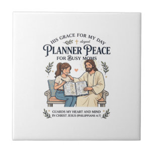 Carreau Chemise de planificateur de maman à domicile Jésus