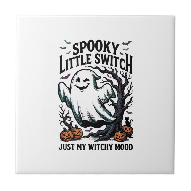 Carreau Chemise de sorcière Halloween Design humoristique  (Devant)