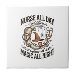 Carreau Chemise d'infirmière Halloween Sorcière Médicale É
