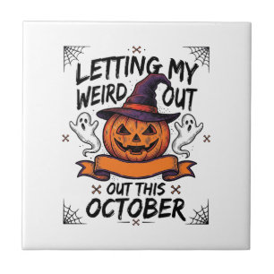 Carreau Chemise drôle d'Halloween avec des fantômes de cit