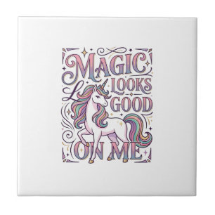 Carreau Chemise graphique tendance Licorne Magique me va b