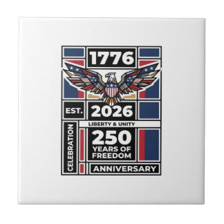 Carreau Chemise Vintage Eagle 1776 2026 Typographie Patrio