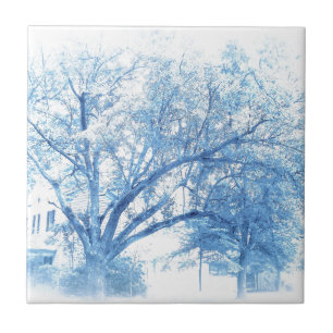 Carreau Chêne bleu du sud Toile