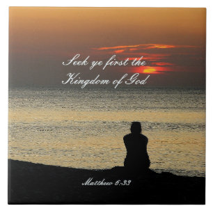Carreau Chercher Premier Royaume de Dieu, Matthieu 6:33 le