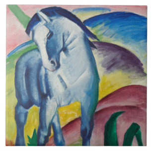 Carreau Cheval bleu (animal mignon) (par Marc Franz)