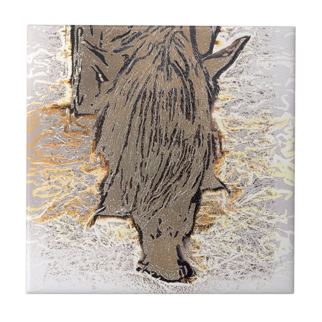 CARREAU CHEVAL BROWN (Devant)
