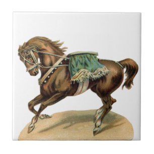 Carreau Cheval de cirque vintage