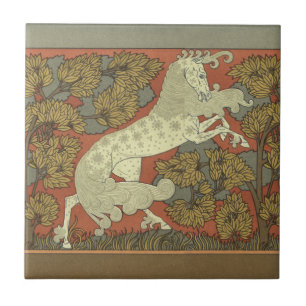 Carreau Cheval de danse Art Nouveau