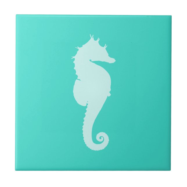Carreau Cheval de mer Turquoise (Devant)
