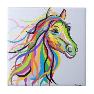Carreau Cheval d'une couleur différente