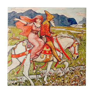 Carreau Cheval et cavalier de la Renaissance