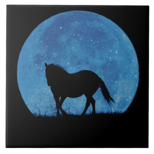 Carreau Cheval mystique en Lune étincelante