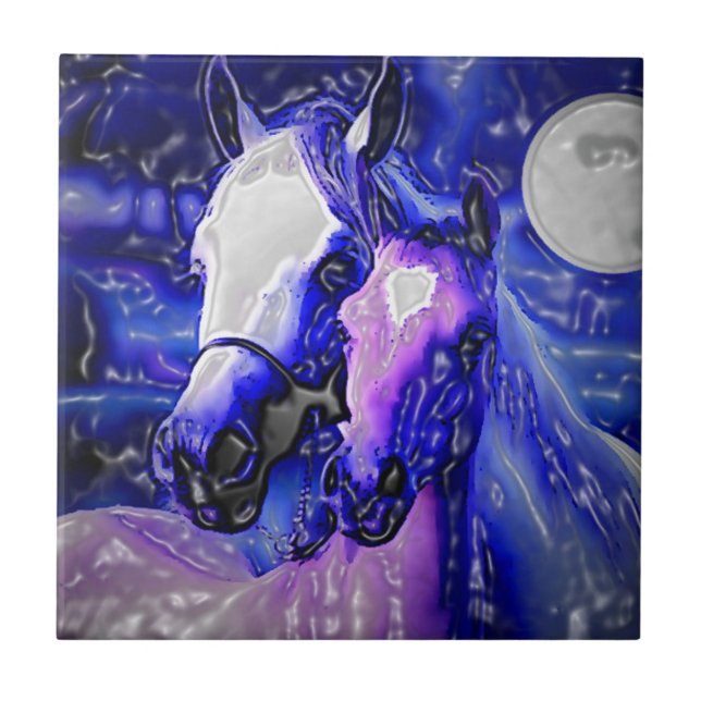 Carreau Chevaux en amour (Devant)