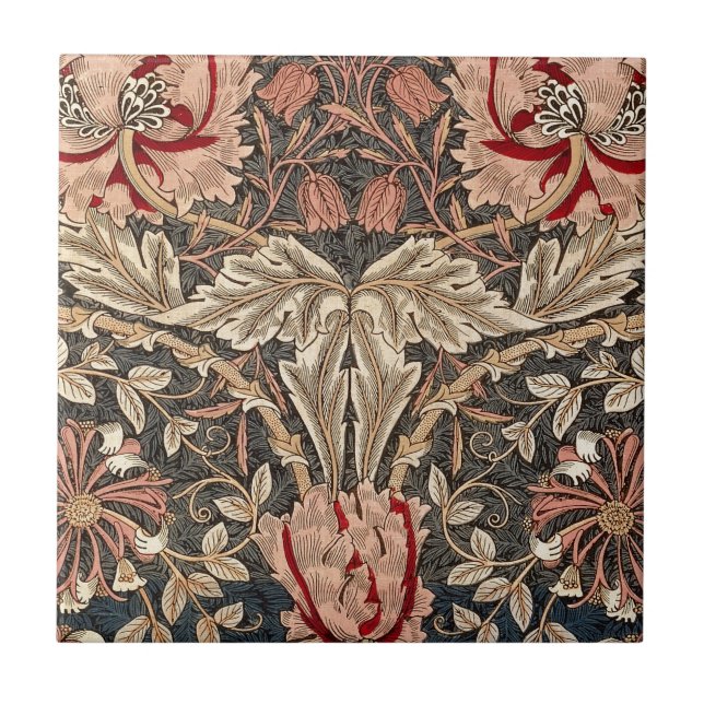 Carreau Chèvrefeuille de William Morris (Devant)