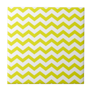 Carreau Chevrons jaune citron