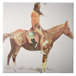 Carreau Cheyenne courageux, 1901 (litho de couleur)