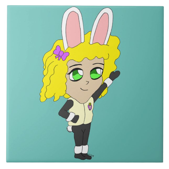 Carreau chibi bunnygirl (Devant)