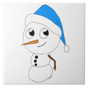 Carreau chibi snowman
