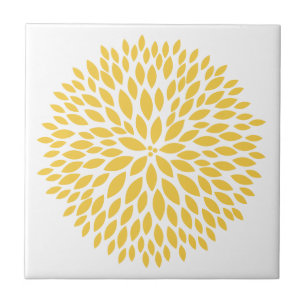 Carreau Chic jaune floral