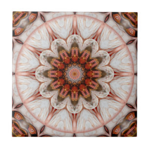 Carreau Chic Rose Or Feather Géométrique Carrelage Floral