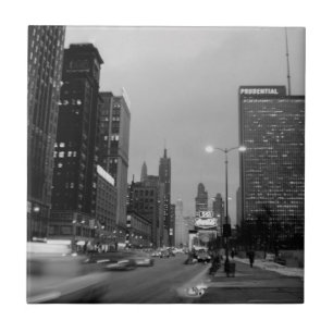 Carreau Chicago Michigan Avenue @ Nuit 6 mars 1967