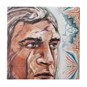 Carreau Chieftan ancien et motif fractal