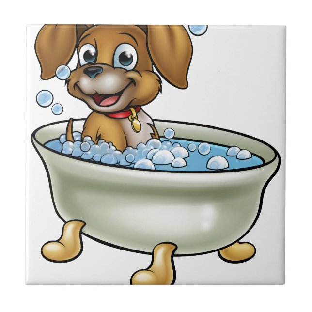 Carreau Chien dans la bande dessinée de Bath (Devant)