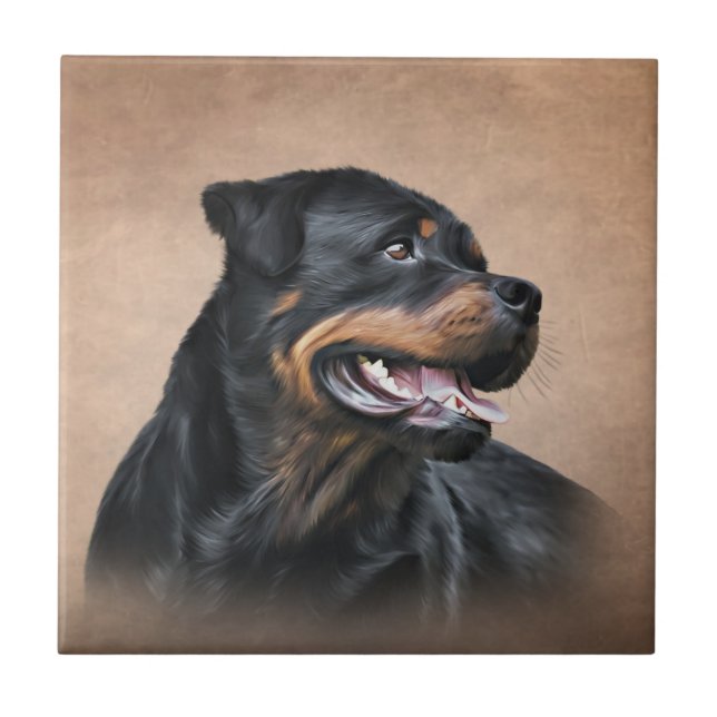 Carreau Chien de Rottweeter (Devant)
