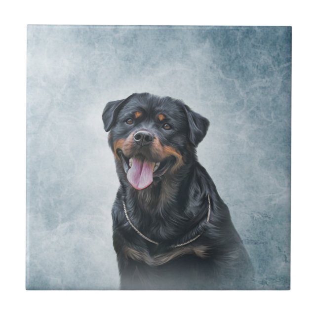 Carreau Chien de rottweiler (Devant)