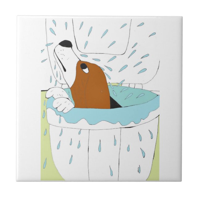 Carreau chien de toilette (Devant)