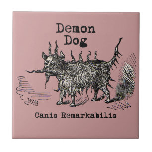 Carreau Chien Demon Vintage Funny migre