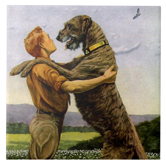 Carreau Chien-loup irlandais (Devant)
