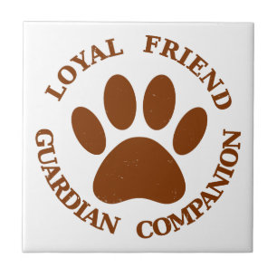 Carreau Chien Paw Loyal Friend