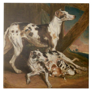 Carreau Chiens de Dalmatie (par James Ward)