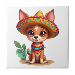 Carreau Chihuahua Mexique Cinco de Mayo Chien Drôle (