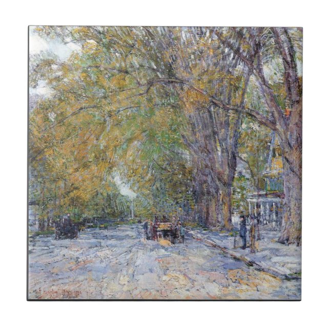 Carreau Childe Hassam - rue principale Hampton est (Devant)