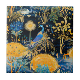Carreau Chinoiserie Oiseaux Exotiques Motif Botanique (10)
