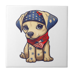 Carreau Chiots Patriotiques - Style 12