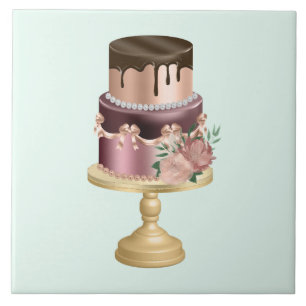 Carreau Chocolat Drives et Rose Gold Luxury Cake