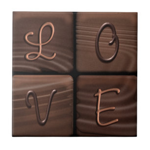 CARREAU CHOCOLAT LOVE TILE CADEAU POPULAIRE