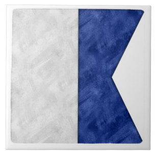 Carreau Choose from 26 Watercolor Nautical Maritime Flags