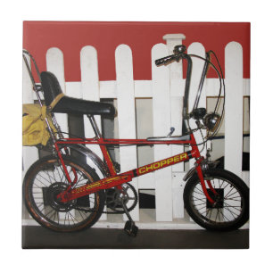 Carreau Chopper rouge vintage vélo rétro années 1970