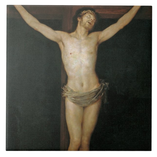 Carreau Christ crucifié (Jésus sur la Croix) (par Goya) (Devant)