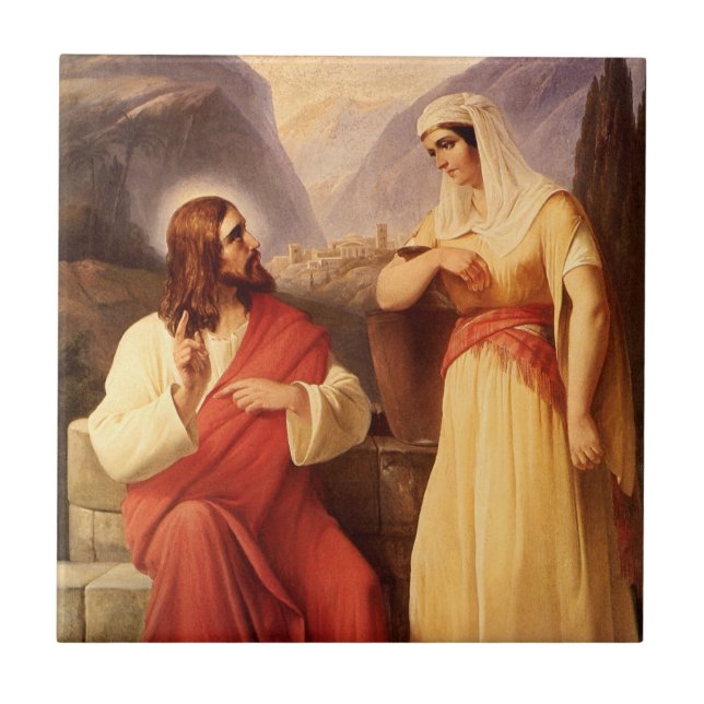 Carreau Christ et Samaritain par Christian Schleisner (Devant)