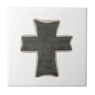 Carreau Christian Trivet Cross image en cuir design