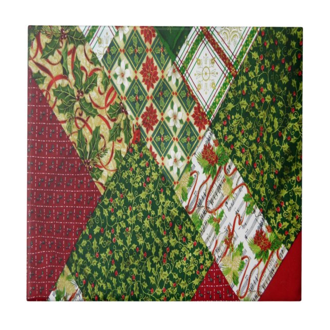 Carreau Christmas Quilt Background (Devant)
