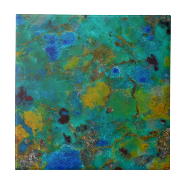 Carreau Chrysocolla de Blue Cliff (Devant)