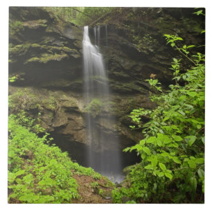 Carreau Chute d'eau tombant dans l'évier, puits de Whiteak