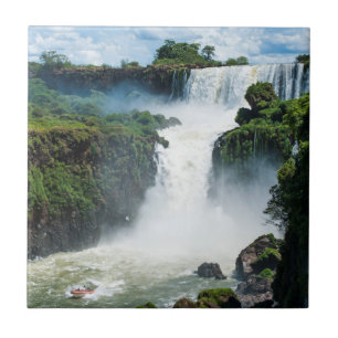 Carreau Chutes d'Iguazu entourées de jungle