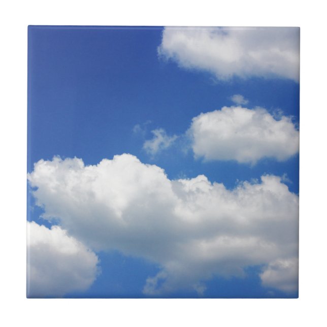 Carreau Ciel bleu et nuages (Devant)